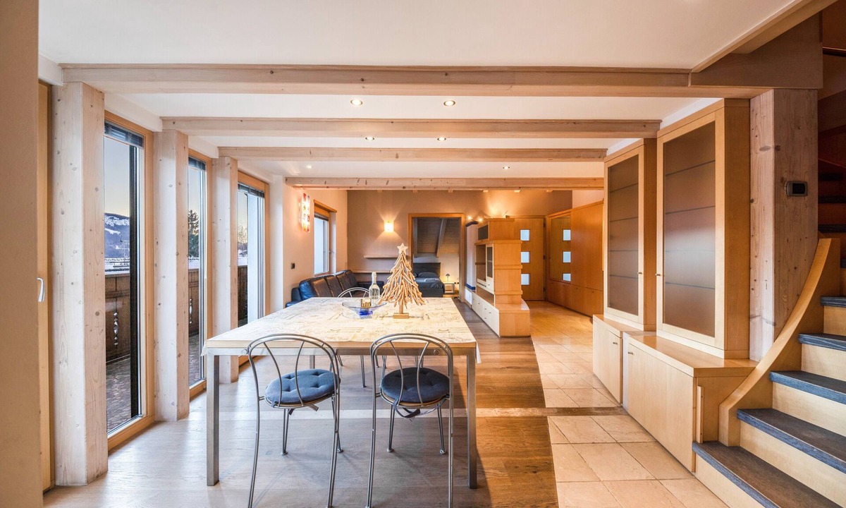 Castello-Molina di Fiemme Apartment | Apartment "La Pratolina Attico" with Mountain View and Balcony