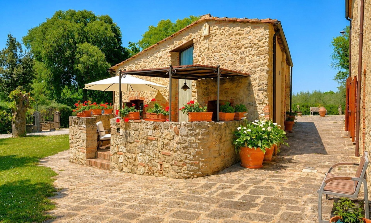 Asciano Villa | Beautiful private villa for 4 guests with WIFI, A/C, pool, TV and terrace