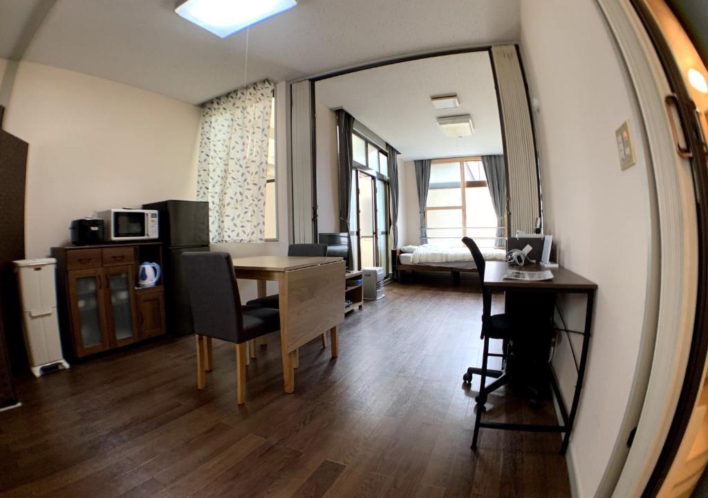 Aomori Apartment | Big Stone Tsukuda 41sqm Free Parking Semi Double Bed and 3 Futons
