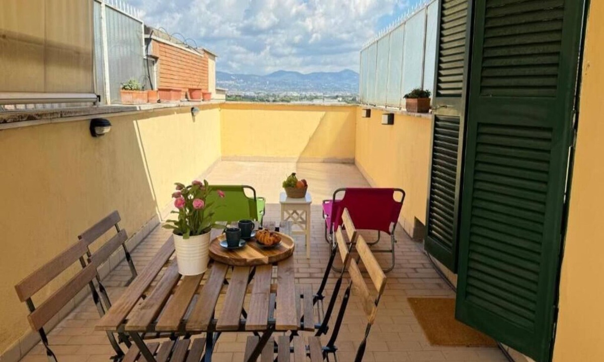 Cinecitta Apartment | BLUE SKY APT cozy Penthouse with large terrace and panoramic view