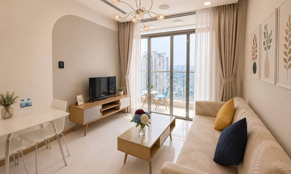 Hang Xanh Condo | Cozy 1-bedroom condo in beautiful Thành phố Hồ Chí Minh with AC