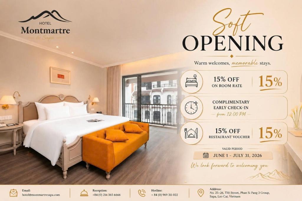 Sa Pa Hotel | Hotel Montmartre de Sapa - Newly Opened April 2026