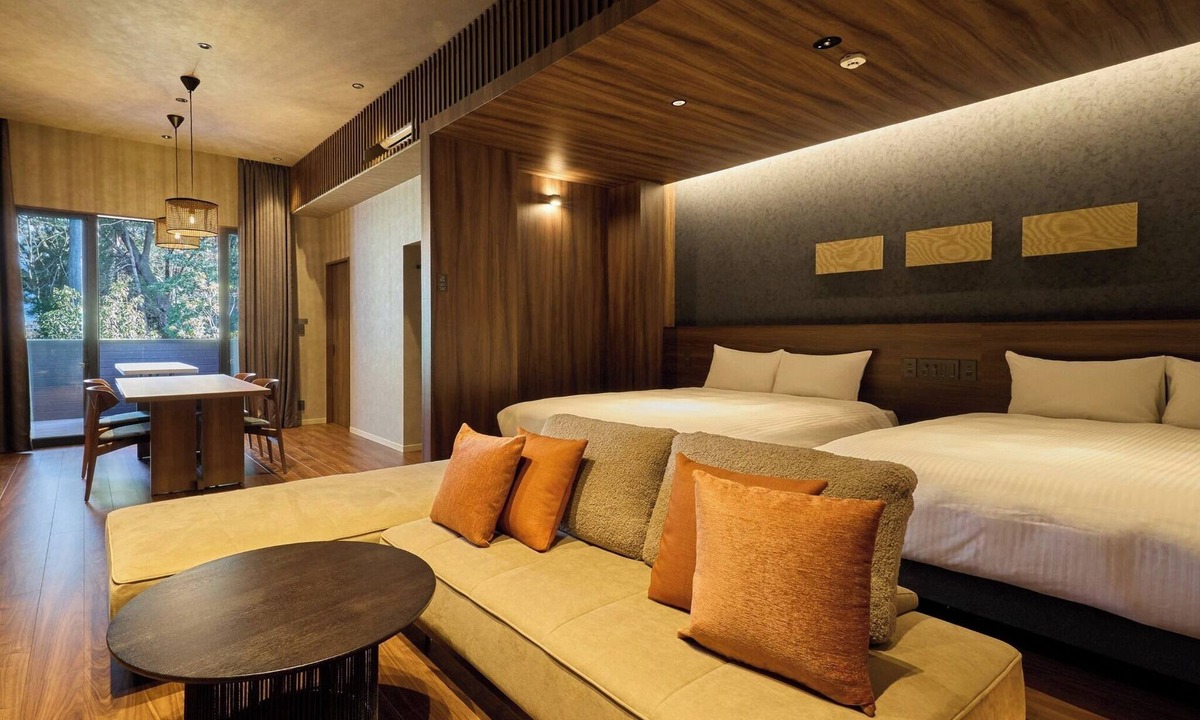 Yufuin Onsen House | Rakuten STAY VILLA Yufuin Onsen D 2 Queen Beds /Yufu City Ōita