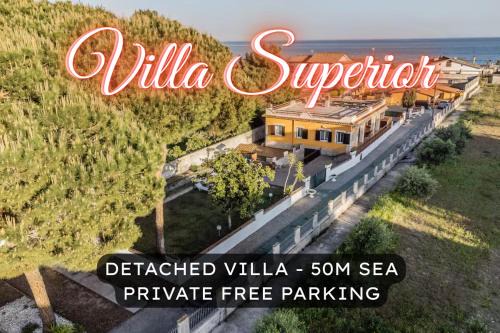 Latina Lido Villa | 'Villa Venere Superior' 50mt Sea-Jacuzzi-Free Parking-Garden