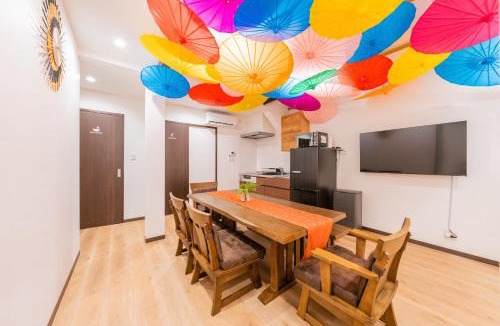 Kujo Villa | おそば 露天風呂でリラックス ベッド7台 usjへ11分 商店街に位置するお宿