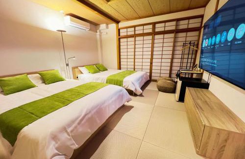 Nagahama House | 鈴籠長浜城 秋の間 - ダブルベッド2台 - 最大4名