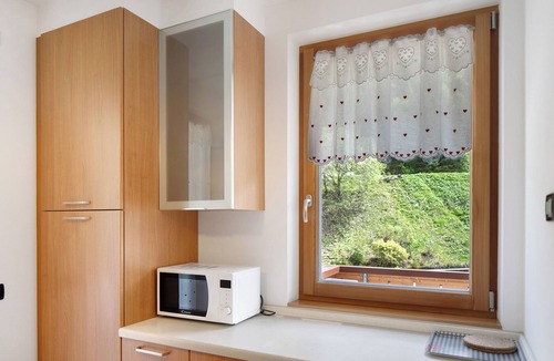Arabba Apartment | Apartment 'Cesa Portados Stefano 1' with Mountain View, Shared Garden and Wi-Fi