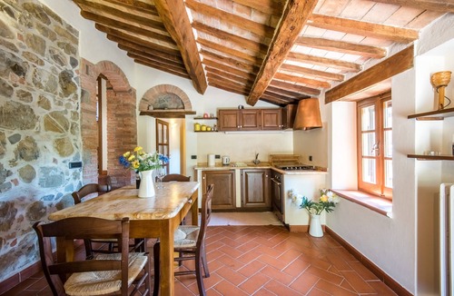 Castiglione d'Orcia Apartment | Apartment "Gemma Bianca-Tavoleto" with Mountain View, Garden and Wi-Fi