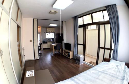 Aomori Apartment | Big Stone Tsukuda 41sqm Free Parking Semi Double Bed and 3 Futons