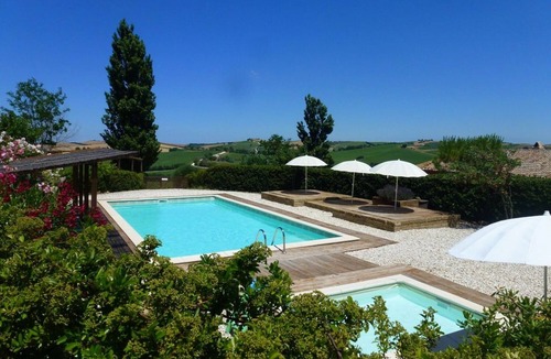 Montecarotto Apartment | Casa Montale, 4/5 Cantina, typical country house, gr. Pool, secluded location, panoramic views