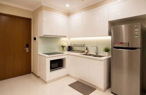 Hang Xanh Condo | Cozy 1-bedroom condo in tranquil Thành phố Hồ Chí Minh with AC