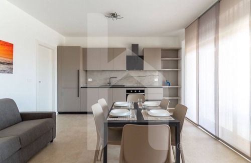 Foggetta Apartment | Holiday home ELEA is the 2025 novelty that will give you a holiday in Pineto but with the charm of a new modern construction, fresh and designed with all the comforts. The Calipso apartment has a large living room with kitchenette and sofa bed at the ent