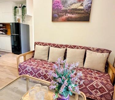 Sa Pa Apartment | Jade Nguyễn Sapa 2 ROOM- Balcony with mountain view, kitchen, washing machine
