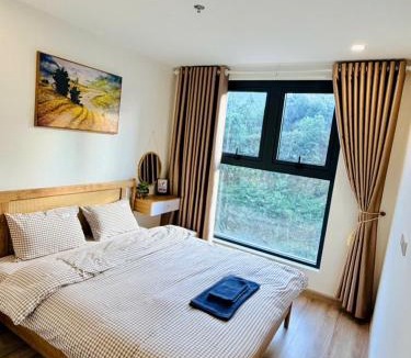 Sa Pa Apartment | Jade Nguyễn Sapa 2 ROOM- Balcony with mountain view, kitchen, washing machine