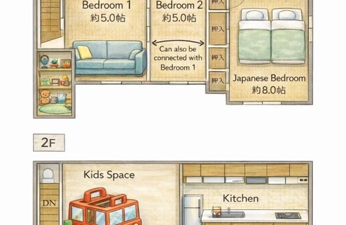 Kamagaya House | Kids Garden Tokyo Family Hotel near Disney & Narita