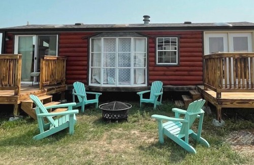 Platte RV Rental | Private Tiny Home with deck, fire pit & patio near Platte Creek Recreation area