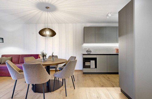 Cavalese Apartment | Rostrini Family Home Alpine Retreat with Mountain View