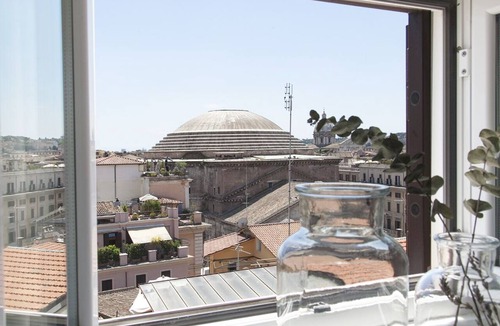 Rome City Centre Apartment | Spectacular Penthouse with two private terraces, Pantheon view, St. Peter's view