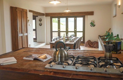 Montegiorgio Villa | Stunning private villa for 14 guests with WIFI, A/C, private pool, TV and panoramic view