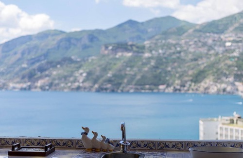 Maiori Villa | Villa Angel, Relaxing Sea Villa Near the Beach, maxi jacuzzi, views and parking