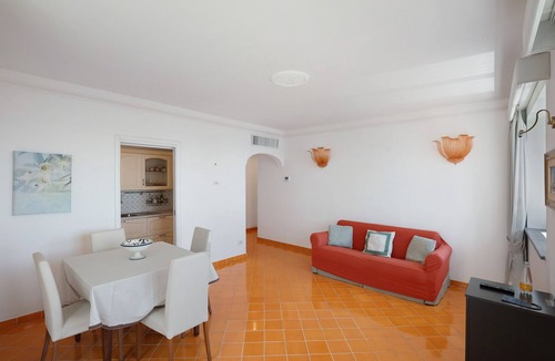 Conca dei Marini Villa | Villa 'Suite Tramonto In Dependance' with Sea View, Wi-Fi and Air Conditioning