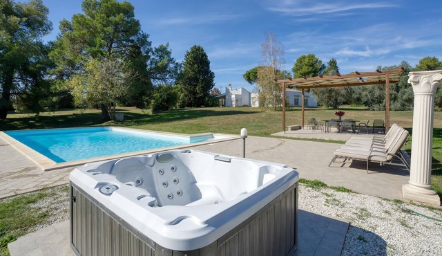 About 3,900 m from Campagnano di Roma is this large and beautiful villa with private pool with priva