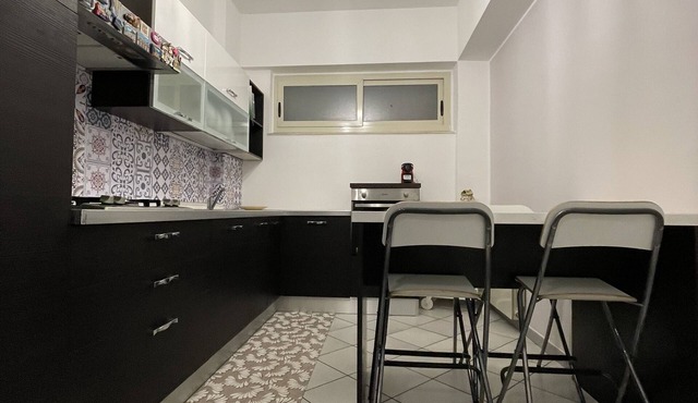Apartment in complex with playground and supermarket