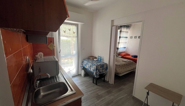 Beachfront Apartment with a Garden
