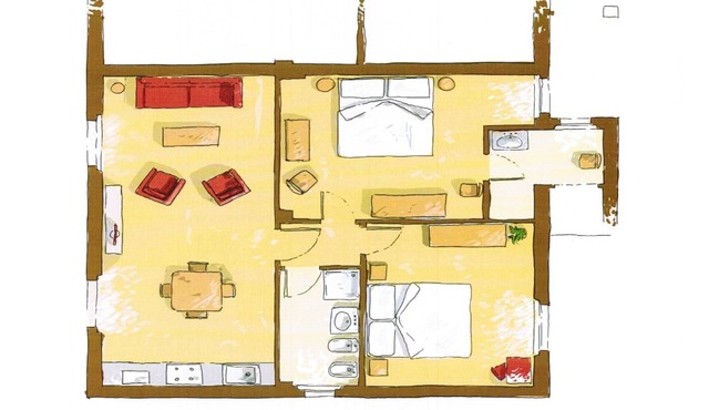 Bianco 2 bedroom 2 bathroom apartment