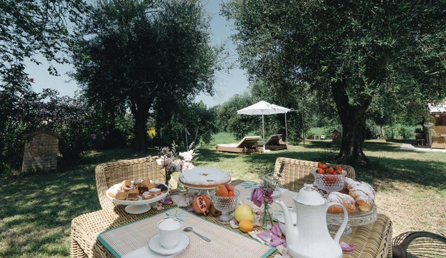 Casa Rosa, a typical Marche dwelling with a Provençal flavor