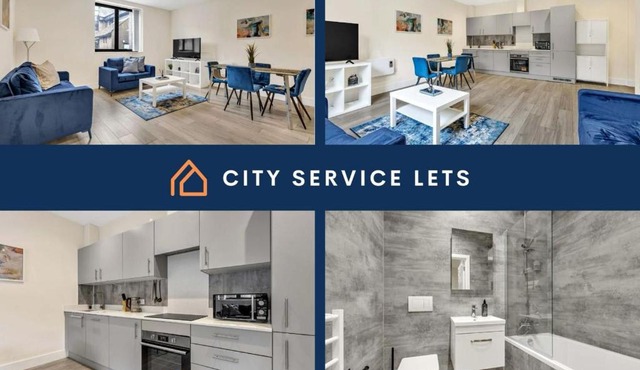City Service Lets - New Cheam Village 2 Bed Apartment with Free Parking - Easy Transport Links to London