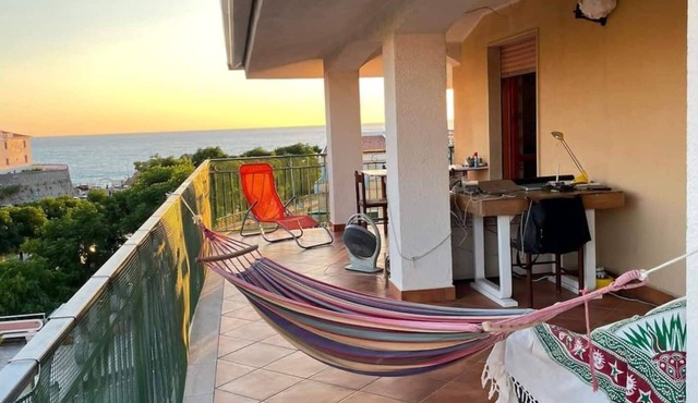 Cozy Double Room with Sea and Mountain view Terrace