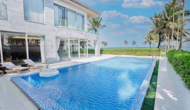 Da Nang Group-Friendly Beachfront Villa with Private Pool
