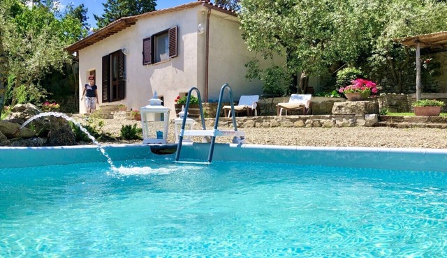 detached villa with private pool and garden