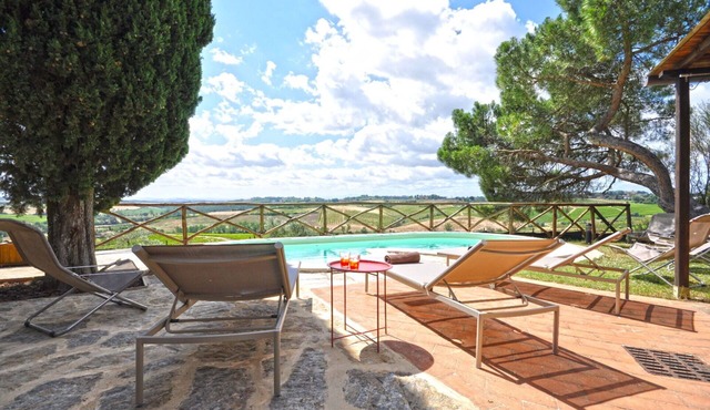 Gorgeous view on vineyards, Stone Tuscan private Villa