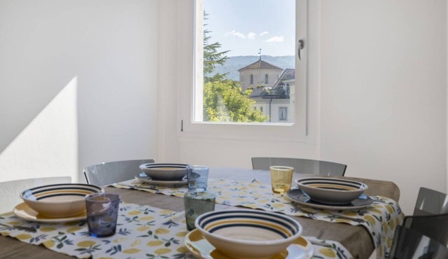 GuestHost - Elegant apartment of 65 sqm, for 4 people, located on the third floor of a building with an elevator (NOT suitable to disabled guests - 4 steps). The property is located in the heart of Belluno's historic center, in a panoramic position offer