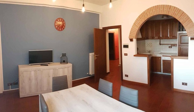 Holiday apartment with private garden and barbecue