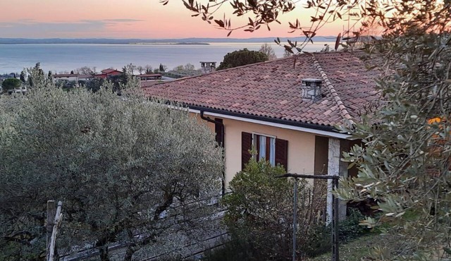 House Cà Bottura surrounded by 3000 sqm of olive trees with lake view