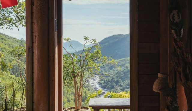 Nature Retreat by the Waterfall