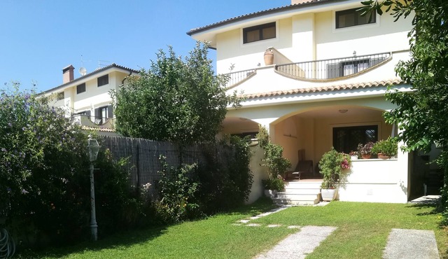 New panoramic villa with garden and veranda