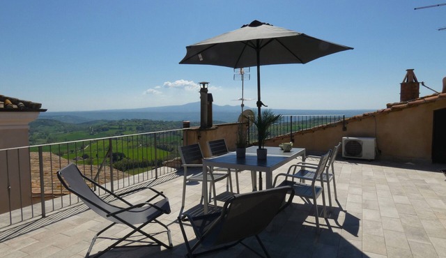 Scappo in Umbria, The terrace