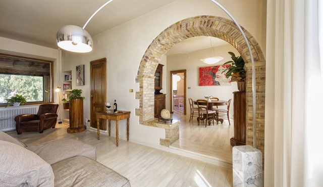 Villa La Fortezza in the heart of the historic center of Montalcino with Jacuzzi