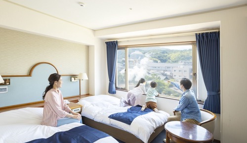 Standard Twin Room with Bath (Yukemuri View), Non-Smoking