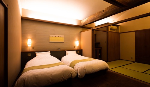 Japanese Western Style Room for 4 Guests with Open-air Bath and Garden View (Type A)