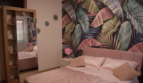 Family Double or Twin Room, Kitchen, Courtyard View