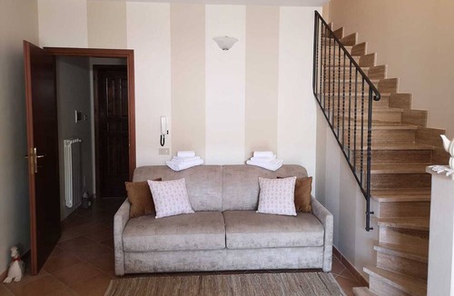 Bagni San Filippo Apartment | Apartment 'Villa Terrena' with Private Terrace and Balcony